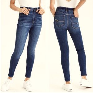 NWT American Eagle High Rise Super Stretch Jeggings size 8 Extra Long